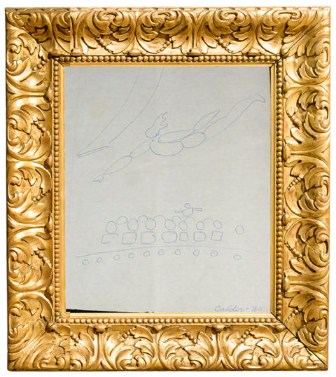 1930s Alexander Calder Pen Circus Drawing