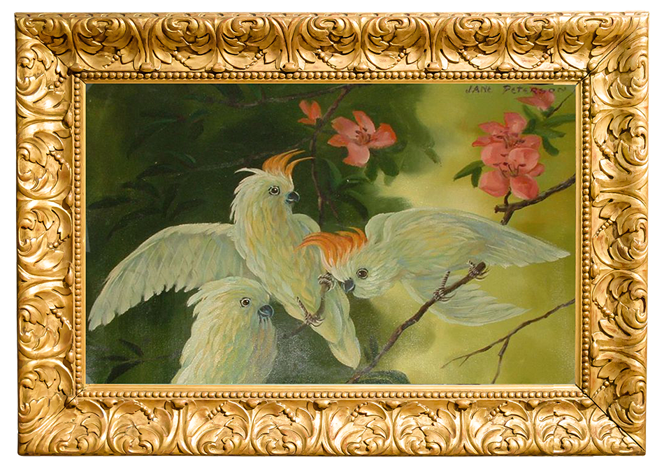 Jane Peterson - White Cockatoos painting